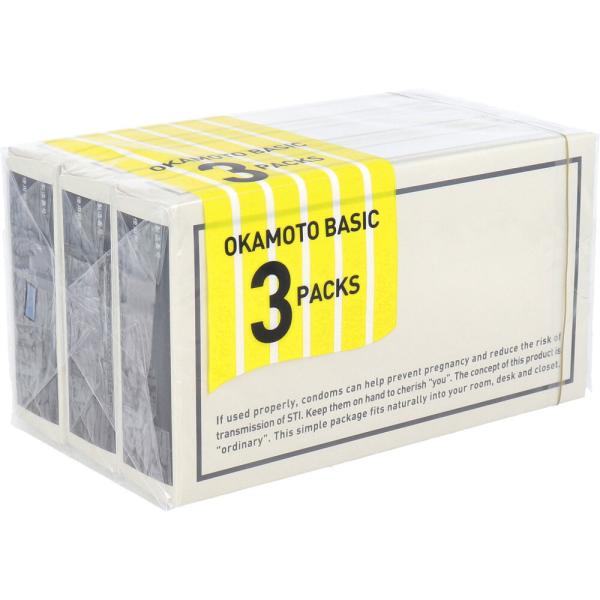 コンドーム オカモト OKAMOTO BASIC コンドーム 12個入×3個パック (K)