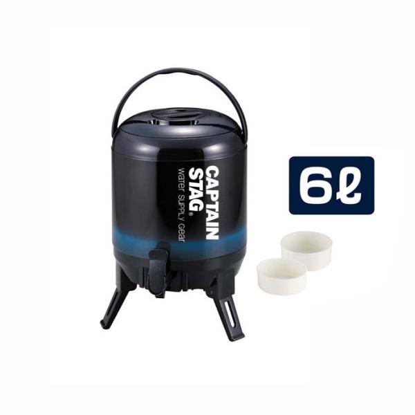 ウォータージャグ 6L 最後まで注げる！ ウォータータンク PUE-2026 ネイビー (M)