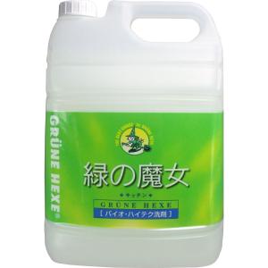 食器用洗剤 台所洗剤 食器洗剤 緑の魔女 キッチン 業務用 大容量 5L (K)｜zaiko-r