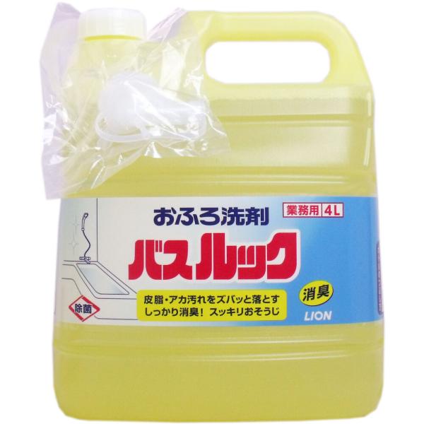 お風呂 洗剤 業務用 ルック 泡 おふろ洗剤 バスルック 4L (K)