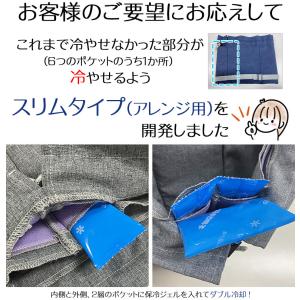 ひんやり帽子の交換用冷却ジェル【スリムタイプ4...の詳細画像2