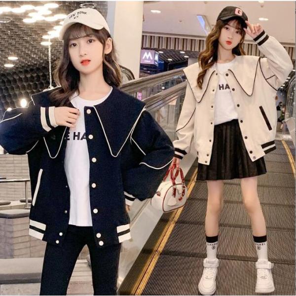 ウィンドブレーカー子供服 ジャケット 女の子 ブルゾンジャンパーコート カジュアル 可愛いキッズ 韓...