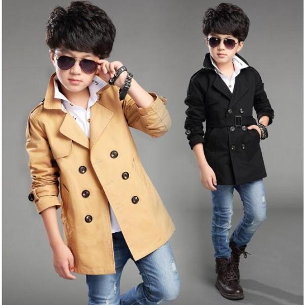 子供服 トレンチコート スプリングコート ファッション 男の子 ジュニア アウター キッズ ジャケッ...