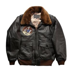 air force G1 羊革 フライト レザージャケット ファー取外し可 L 楽天市場】送料無料 本革フライトジャケット ファー付き取り外可 g1