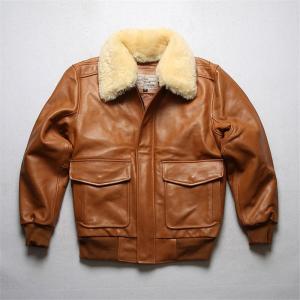 本革フライトジャケット 本革ジャケット G1空軍服 綿入り 羊革 中綿