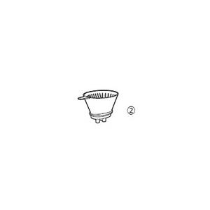 ツインバード工業　CM-D465　全自動コーヒーメーカー(6カップ)　1〜3カップ用ドリッパー　図２...