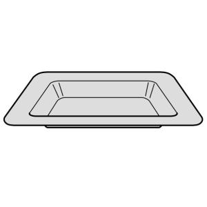 TOSHIBA（東芝） 325GP010 オーブンレンジ 用の 角皿 (鉄板 ホーロー