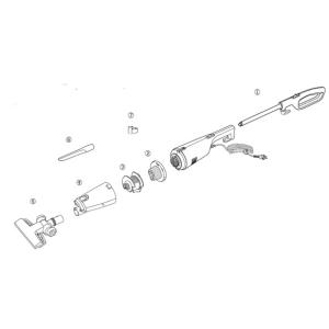 ツインバード工業　TC-5182サイクロンスティック型クリーナー アフターパーツ　すき間ノズルホルダー / ホワイト　図７