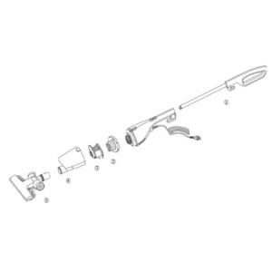ツインバード工業　TC-5106 スティック型クリーナー　アフターパーツ　スキマノズルホルダー(別売)　ブラウン