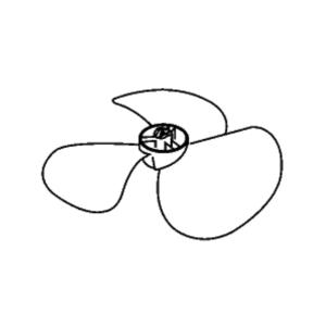 パナソニック　扇風機　F-LA301用羽根　FFE2340236　（35*35*10　80サイズ）