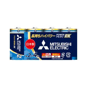 三菱　アルカリ電池　アルカリEX 単ニ乾電池　4本パック　LR14EXR/4S
