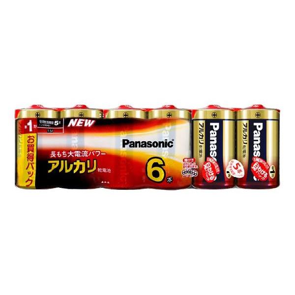 パナソニック　アルカリ乾電池　≪単一形6本パック≫　LR20XJ/6SW