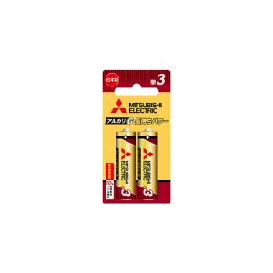 三菱　アルカリ乾電池　単三　２個パック　LR6GR/2BP  メール便発送
