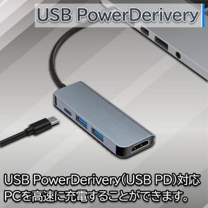 USB タイプC ハブ HDMI 出力 ポート...の詳細画像3