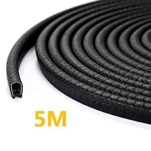 YFFSFDC 車用 モール ドアガード 長さ5M テープ不要 U型 ドアエッジプロテクター 傷防止/防風/防塵/騒音低減/着脱簡単/衝撃/キズ防止