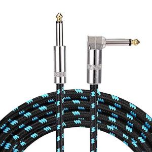 DanYun ギターシールド 1m 3m 5m ギターケーブル SL型 6.35mm シールドケーブル 生地編み ギター ベース キーボード 電子ドラ