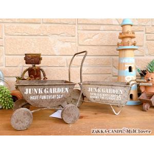ジャンクガーデン フラワーポット カート /  アンティーク ヴィンテージ  かわいい  寄せ植え カッコ可愛い かっこいい 男前 ジャンクガーデン ガーデニング