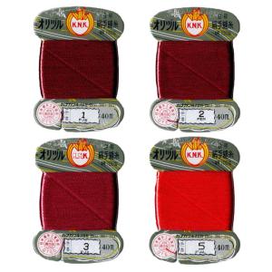 絹糸 オリヅル 印 カナガワ 絹 糸 #40 9号 40 m カード1
