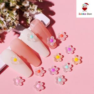 3dフラワーパーツ 2個入り 全6色 ネイルパーツ ジェルネイル ネイル用品 クリアカラー パステル ピンク パープル 花 パーツ ぷっくり Nail 003 Zakka Don 通販 Yahoo ショッピング