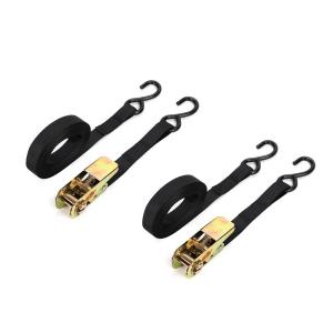 ラッシングベルト 5m 2個セット フック タイダウンベルト 荷締め ルーフベルト ラチェット式