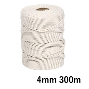 マクラメ コード 4mm 300m 紐 コットン 綿 糸 ロープ マクラメ編み