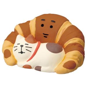 DECOLE（デコレ） concombre（コンコンブル） パンと喫茶 やまねこベーカリー すやすやクロニャッサン DECOLE concombre マスコット 飾り インテリア かわいい｜zakka-fleur