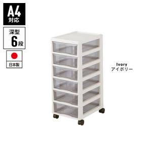 書類ケース a4 引き出し 6段 幅27 奥行34.5 高さ64.8 キャスター