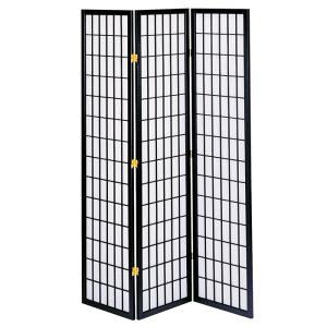 木製ダークブラウン3連パーテーション 山善 パーテーション 3連 折りたたみ 折りたたみスクリーン