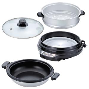 タイガー（TIGER） CQG-B300-T グリルなべ 3枚プレート付 （ブラウン