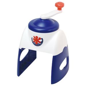 値下げ かき氷器 手動 手動かき氷器 日本製 製氷カップ付き バラ氷OK かき氷機 レトロ 手回し かき氷 バラ氷 ブルー M5-MGKPJ00077BL
