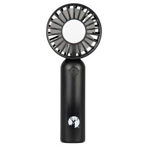 ハンディファン ポータブル扇風機 風量3段階 二重反転ファン 携帯 扇風機 ストラップ付 usb 手持ち 2枚羽 ファン ブラック M5-MGKPJ04446BK