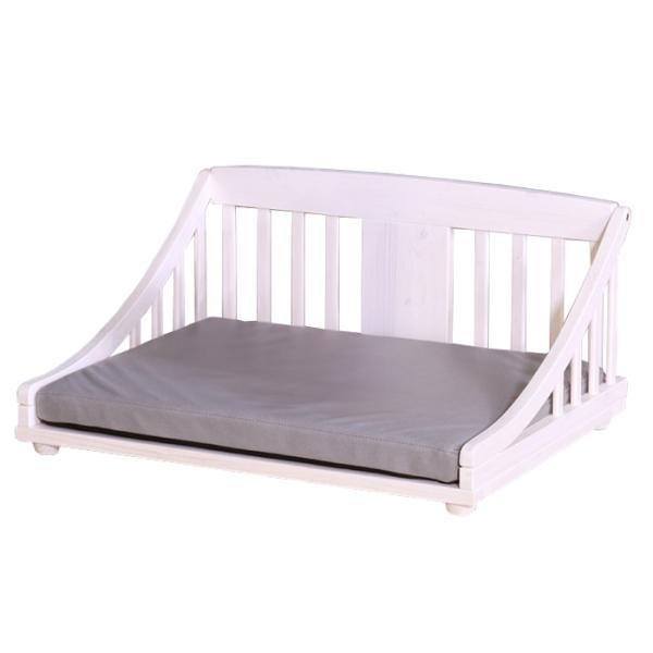 ペットベッド 木製 クッション付き ペット用 犬 猫 Mサイズ 幅67.5cm ペットマット ペット...