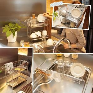 爆買 値下げ 水切りラック ステンレス 水切り...の詳細画像2