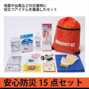 防災セット 15点セット 【安全防災401】 避難袋...