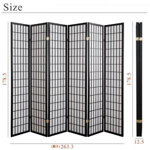 障子風 スクリーン 6連 ハイタイプ 間仕切り...の詳細画像4