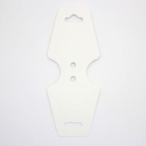 無地 ネックレス用台紙(白) [横約4.5cm×縦約10.8cm] 【業務用 50枚パック】sgy-1048-muji-50p｜zakka-hana87-y