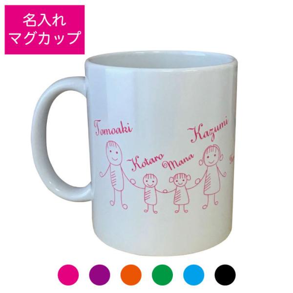 【Family Love】マグカップ 家族 ネーム  誕生 記念 お祝い 名入れ【flmug01】