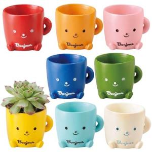 花器 ミニミニレジンポットコップマン8個組3766S 一寸ポット