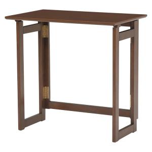 折りたたみテーブル/作業机 〔長方形/幅70cm〕 木製 木目調｜zakka-lukit