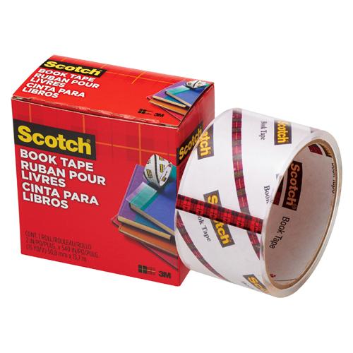 2set 3M スコッチ 透明ブックテープ 厚手 50.8mm×13.7m 845 50 製本テープ...