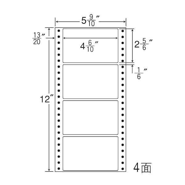 ナナラベル MT5B ナナフォームＭ 4面1×4 1000シート