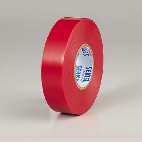 積水 エスロンテープ 5巻 赤 幅19mm×長さ20m