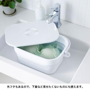 折りたためるつけ置き洗いバケツ 洗濯板付き I...の詳細画像5