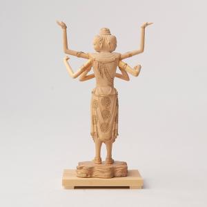 極小仏 阿修羅(阿修羅像 仏像 木製 木彫り ...の詳細画像3