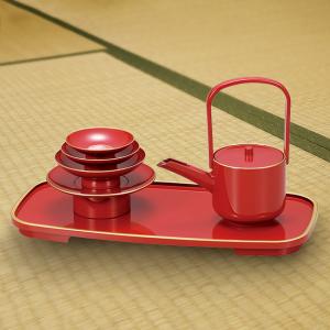 小判屠蘇器 朱渕金塗 M12209(日本製 おとそセット 屠蘇器