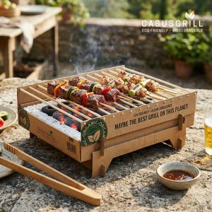 インスタントBBQコンロDX バーベキューコンロ 使い捨て 燃焼2時間