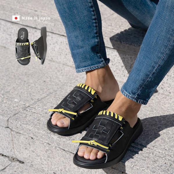GLOVE SANDAL グローブサンダル ブラック(レザーサンダル メンズ おしゃれ スポーツブラ...