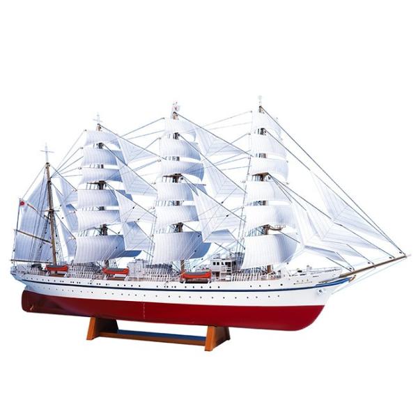 木製模型 帆船 1/160 日本丸 帆付(模型/手作りキット/帆船/帆船模型)