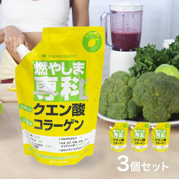 燃やしま専科 レモン風味 500g《3個》(トレーニング 栄養補給 粉末ドリンク スポーツ飲料 粉 ...