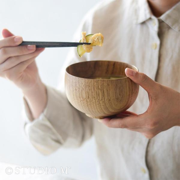 杢 もく ボウル L(お椀 食洗機対応 木製 おしゃれ 汁椀 大きめ 汁物 碗 かわいい 木のお椀 ...